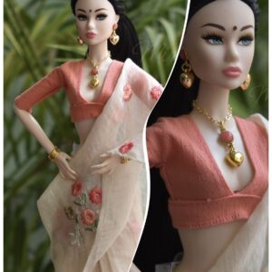 Prakriti doll (embroidered handloom saree with matching accessories)
