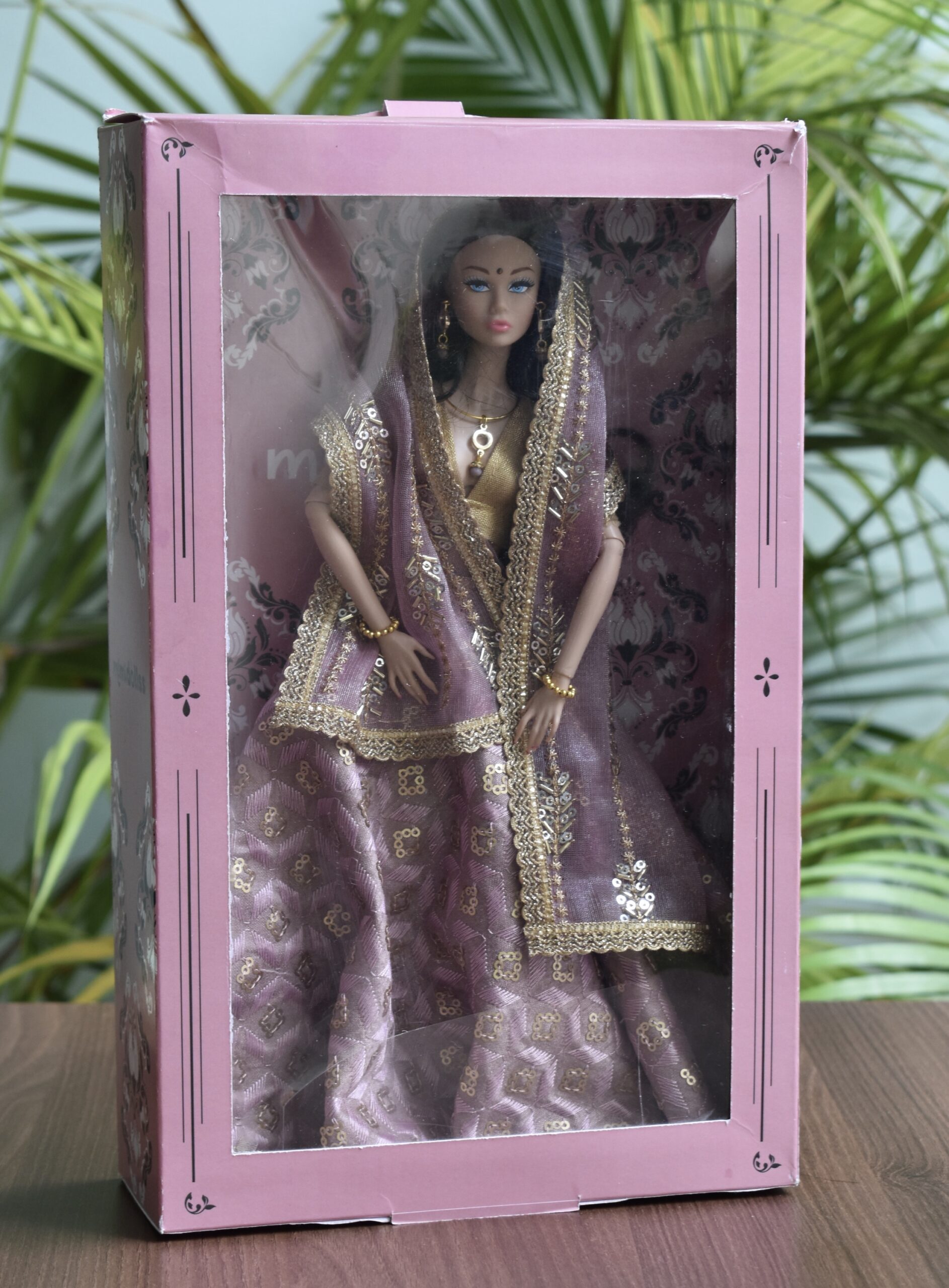 Simran Doll (embroidered lilac lehenga) - Image 11