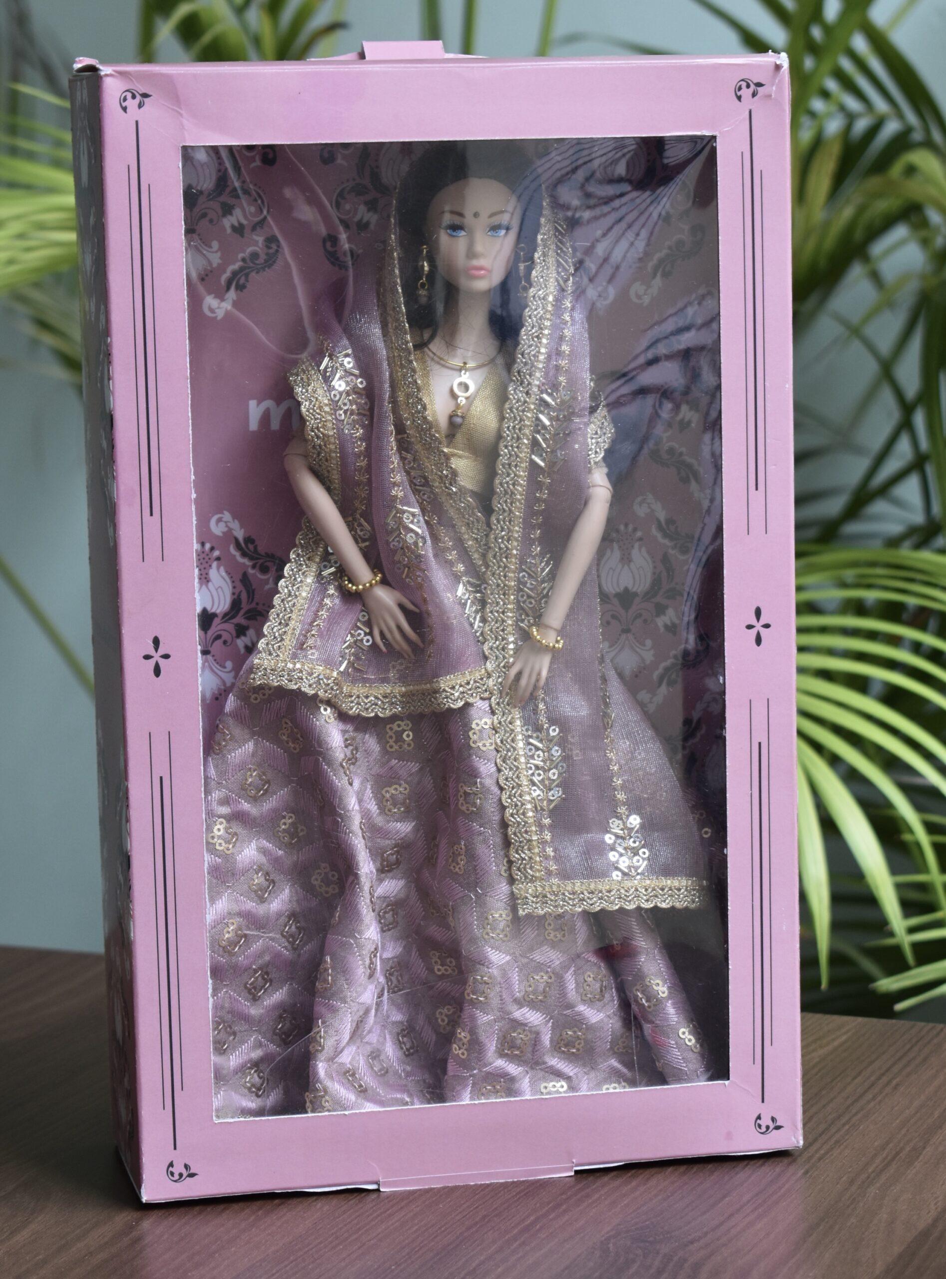 Simran Doll (embroidered lilac lehenga) - Image 9