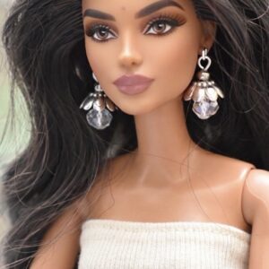 Vintage silver jhumkis for dolls(set of2)