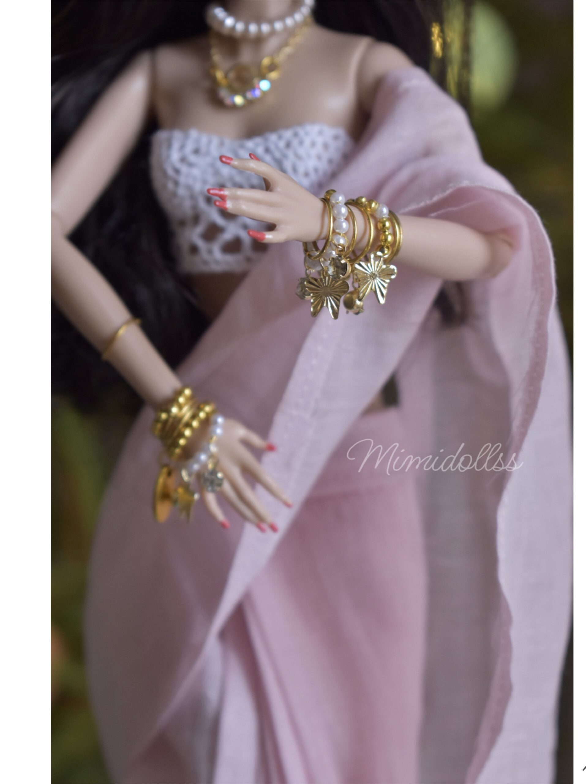 Sia Doll (pink saree) - Image 2