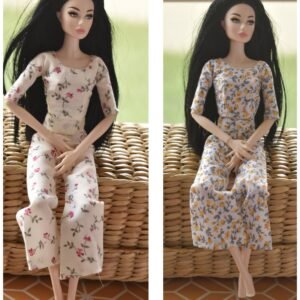 Co-ord set for Barbie doll (set of two)