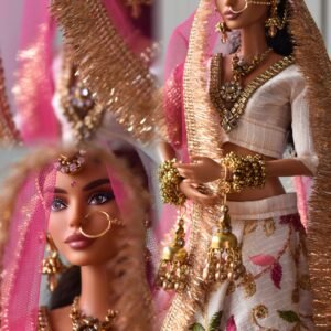 Royal Indian bridal lehenga for Barbie doll